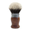 sv2.0 pomele mahogany shaving brush manchurian white badger made in italy