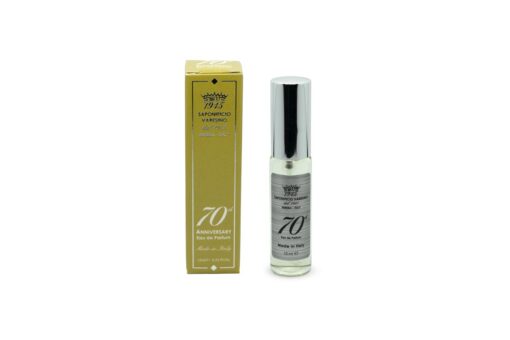 70th anniversary eau de parfum in 10ml bottle saponificio varesino made in italy